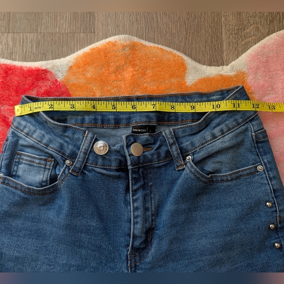 🖤 Blue Flare Studded Women's Jeans - Picture 5 of 5